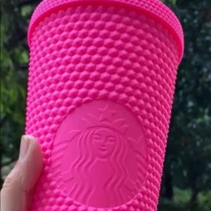 Venti starbucks studded barbie pink tumbler cup